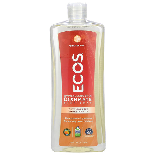 Earth Friendly Products-Dishmate Dish Soap-Grapefruit-25 fl oz (739 ml)
