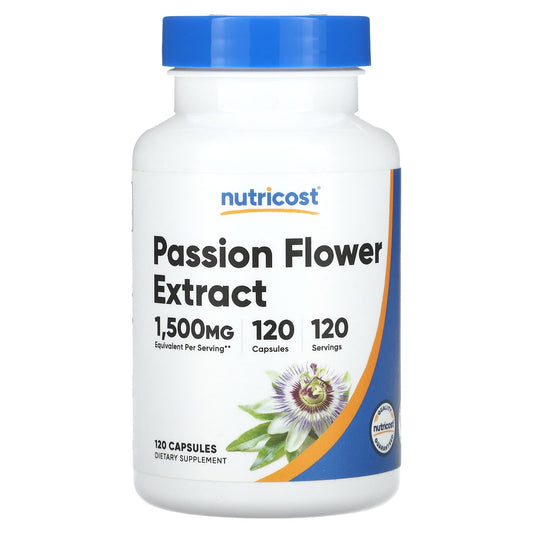 Nutricost-Passion Flower Extract-1,500 mg-120 Capsules