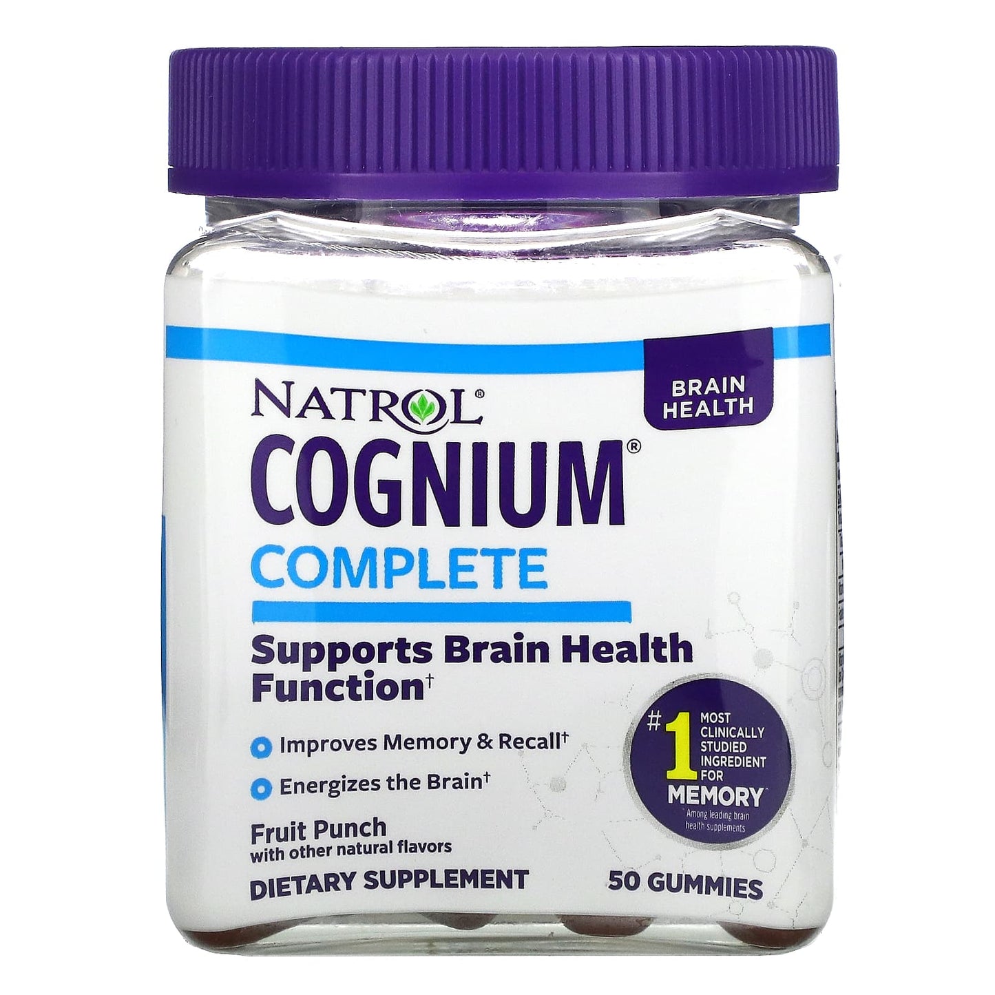 Natrol-Cognium Complete-Fruit Punch-50 Gummies