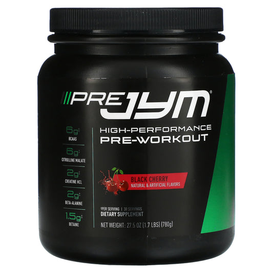 JYM Supplement Science-Pre JYM-High-Performance Pre-Workout-Black Cherry-1.7 lbs (780 g)