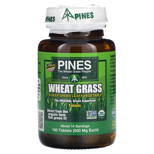 Pines International-Wheat Grass-100 Tablets