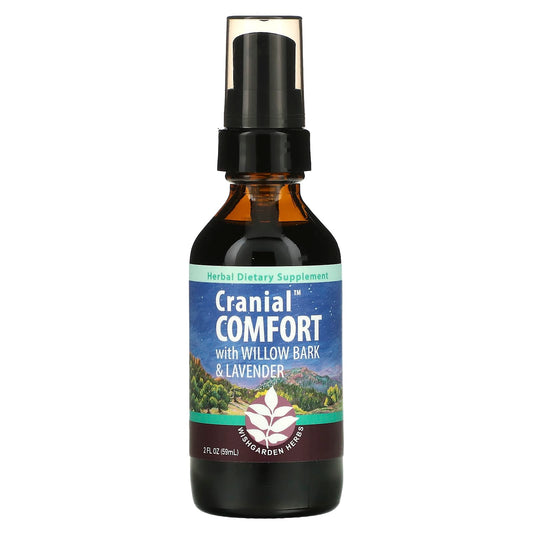 WishGarden Herbs-Cranial Comfort with Willow Bark & Lavender-2 fl oz (59 ml)