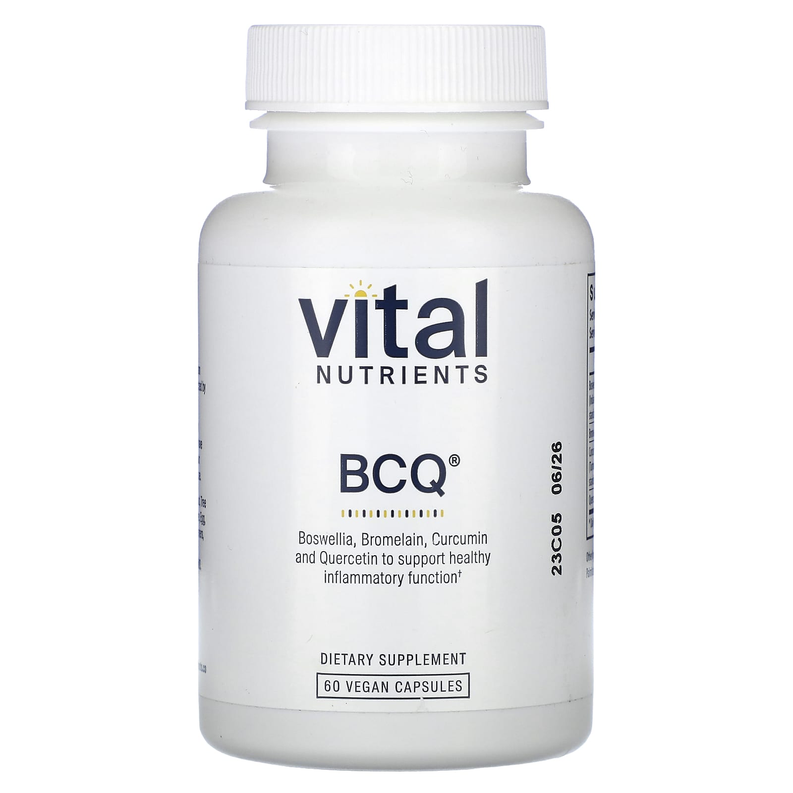 Vital Nutrients-BCQ-60 Vegan Capsules