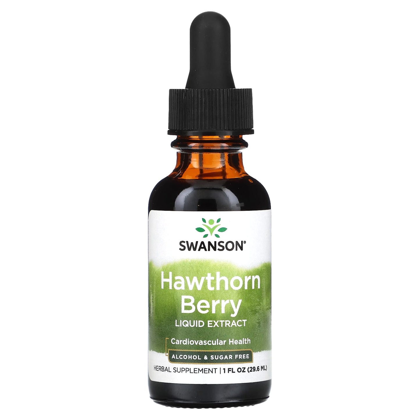 Swanson-Hawthorn Berry Liquid Extract-Alcohol & Sugar Free-1 fl oz (29.6 ml)