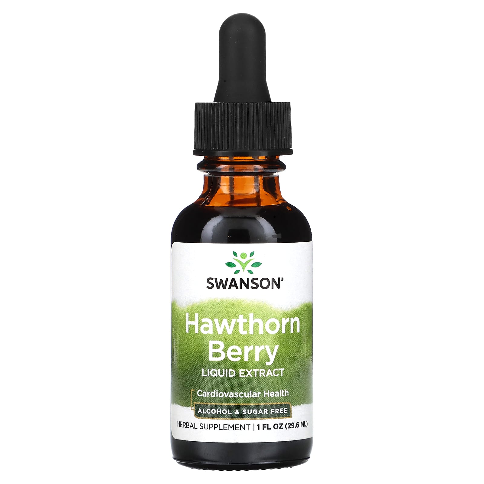 Swanson-Hawthorn Berry Liquid Extract-Alcohol & Sugar Free-1 fl oz (29.6 ml)