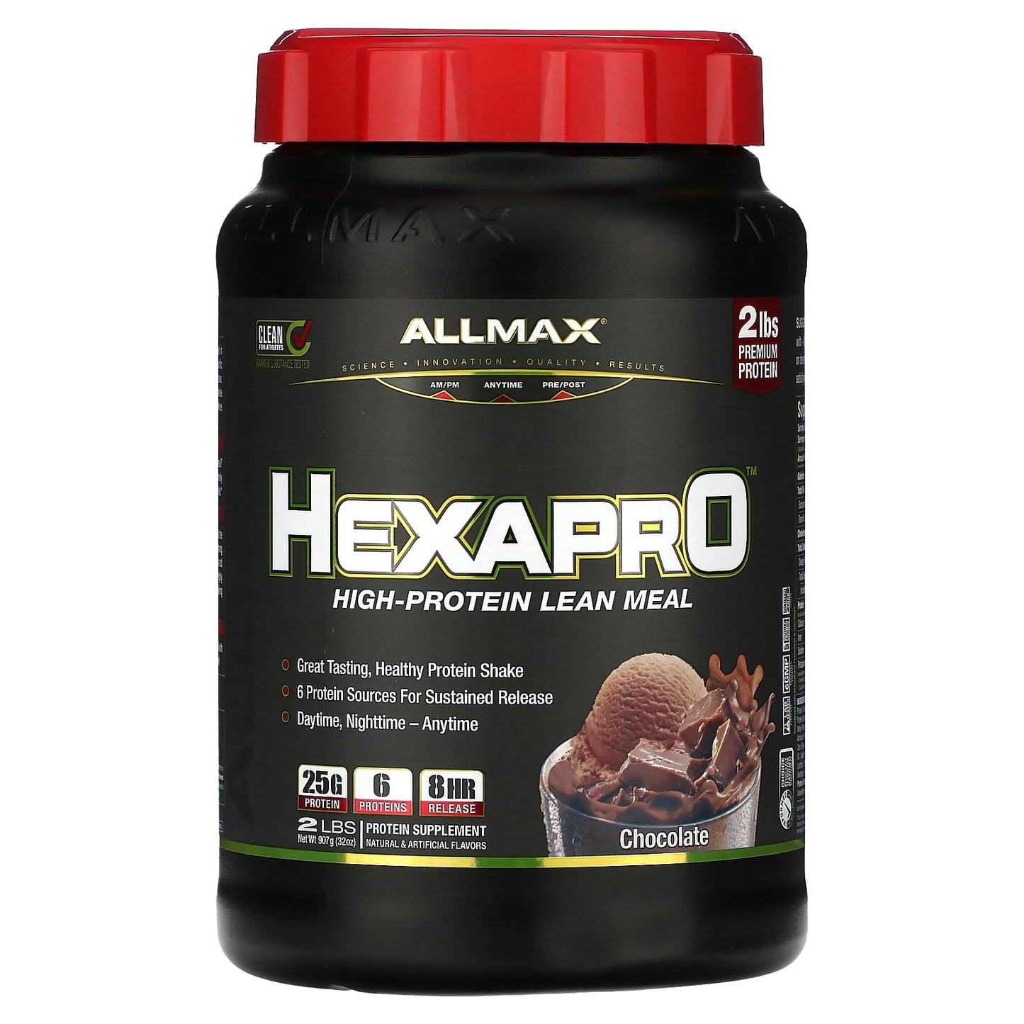 ALLMAX-Hexapro-High-Protein Lean Meal-Chocolate-2 lbs (907 g)