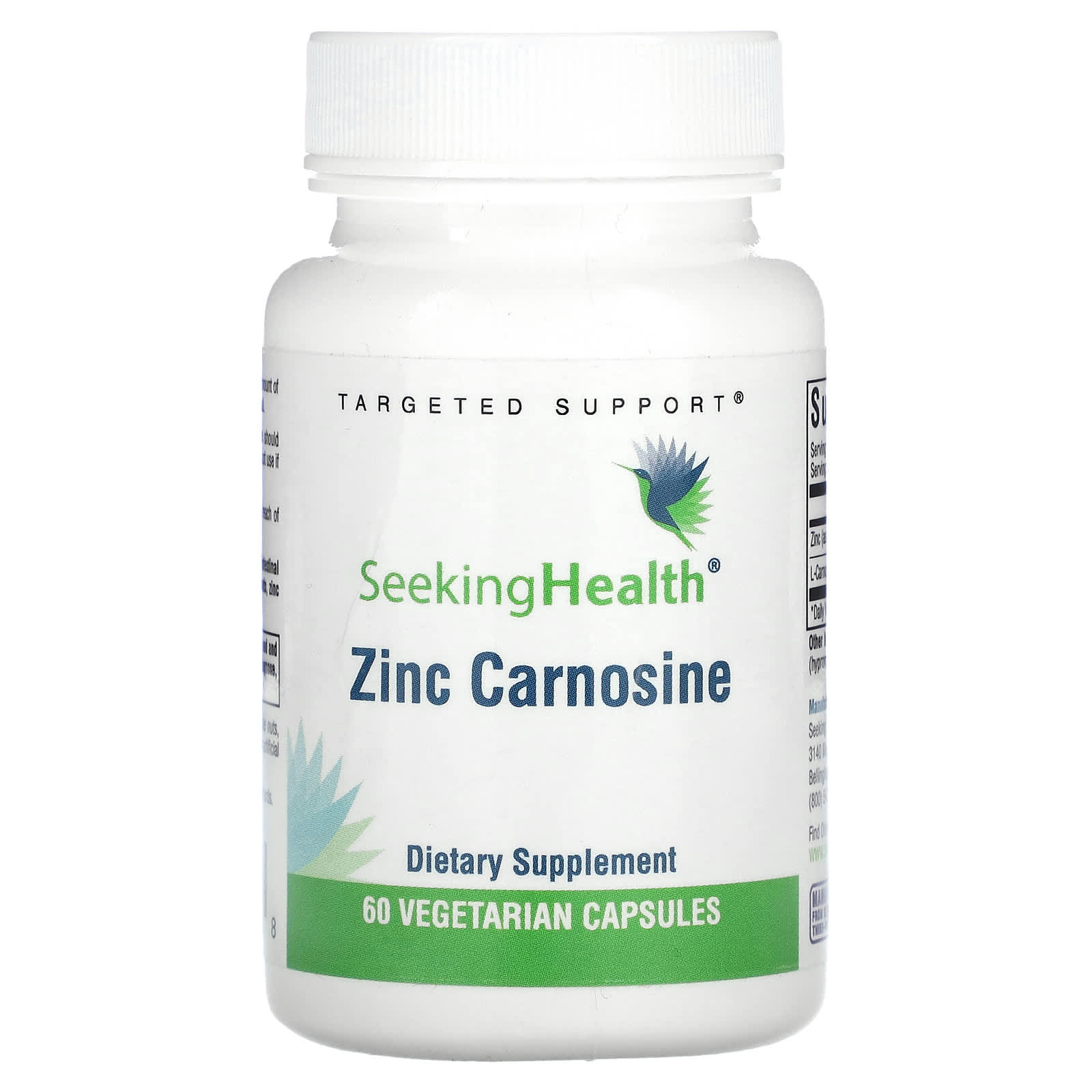 Seeking Health-Zinc Carnosine-60 Vegetarian Capsules