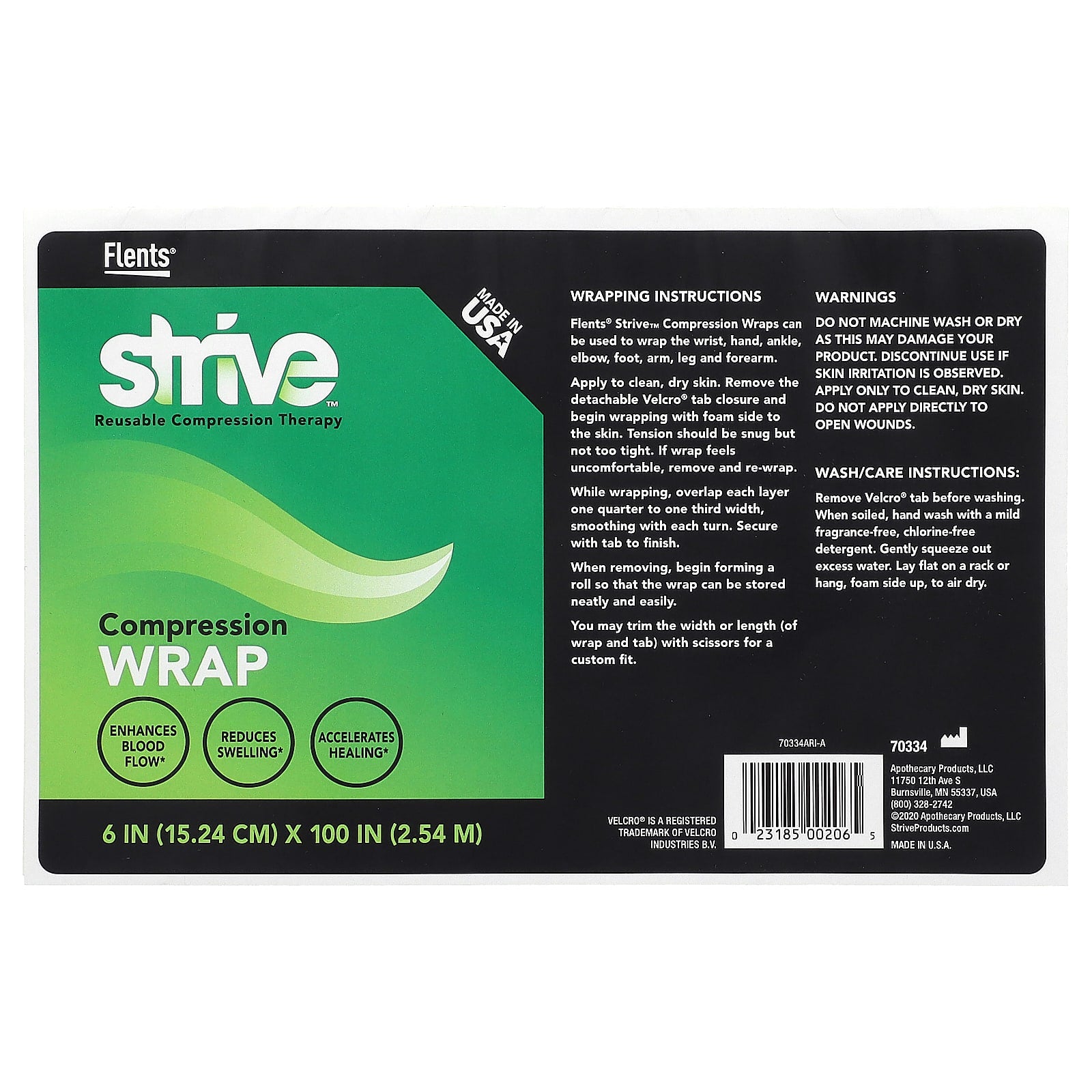 Strive-Reusable Compression Therapy-Compression Wrap -1 Count