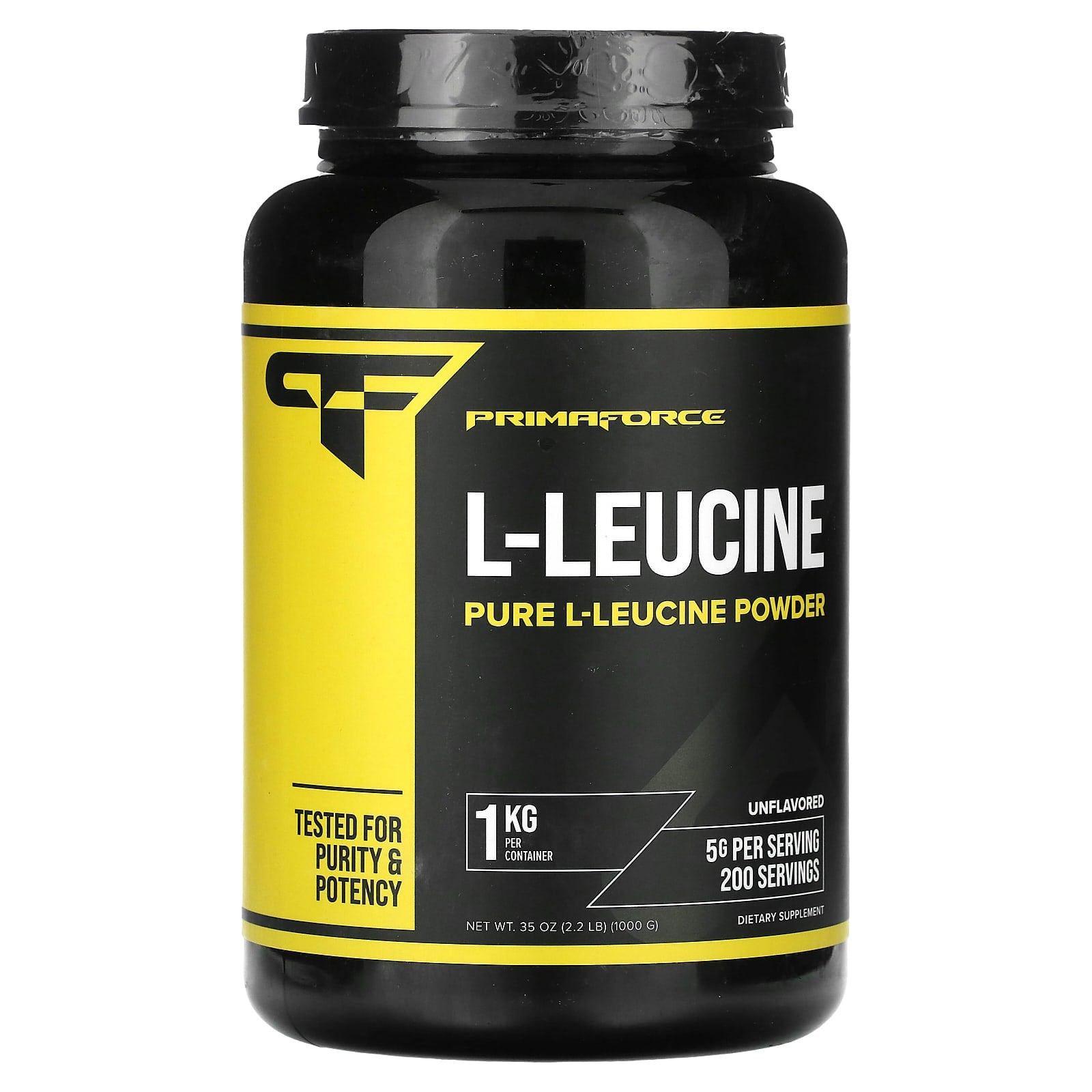 Primaforce-L-Leucine-Pure Leucine Powder-Unflavored-2.2 lb (35 oz)