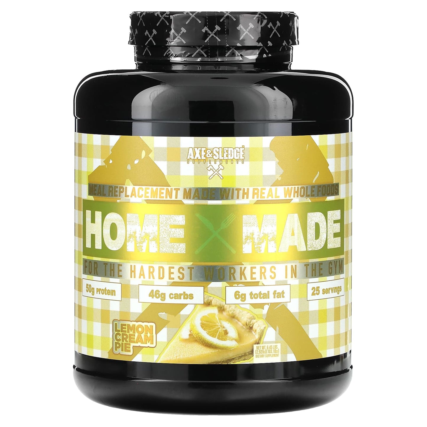 Axe & Sledge Supplements-Home Made-Meal Replacement-Lemon Cream Pie -6.45 lbs (2,925 g)