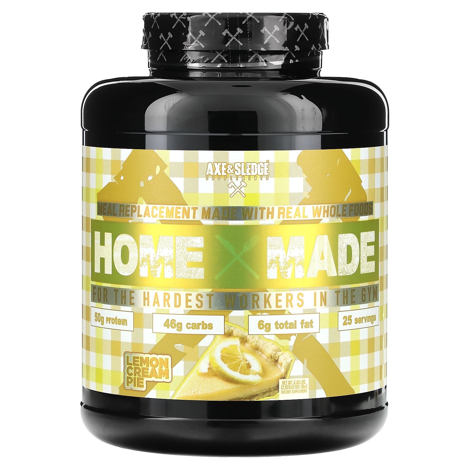 Axe & Sledge Supplements-Home Made-Meal Replacement-Lemon Cream Pie -6.45 lbs (2,925 g)