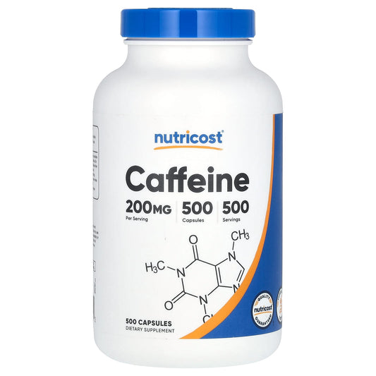 Nutricost-Caffeine-200 mg-500 Capsules