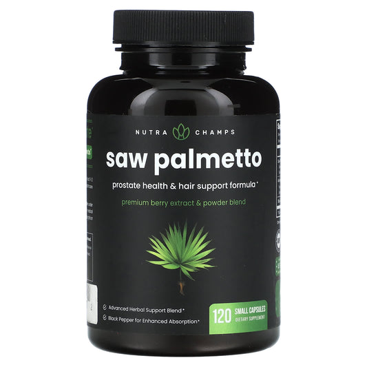 NutraChamps-Saw Palmetto-120 Small Capsules