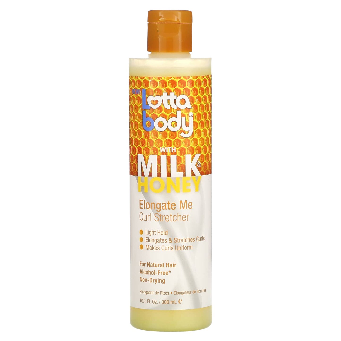 Lottabody-Elongate Me-Curl Stretcher with Milk & Honey-10.1 fl oz (300 ml)