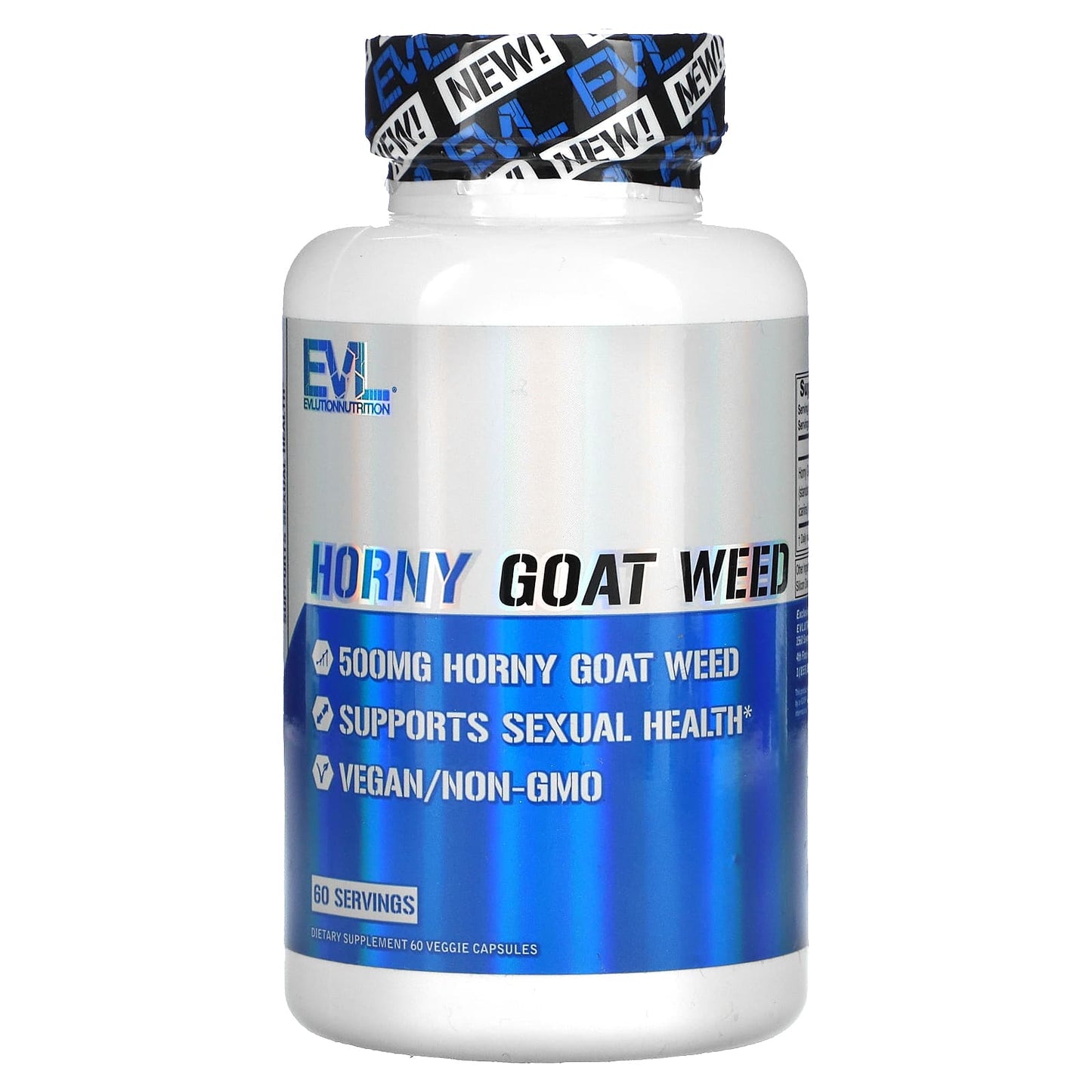 EVLution Nutrition-Horny Goat Weed-500 mg -60 Veggie Capsules