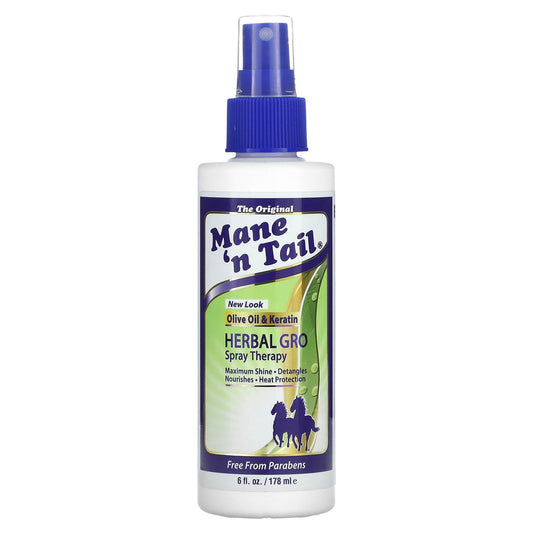 Mane 'n Tail-Herbal Gro Spray Therapy-Olive Oil & Keratin-6 fl oz (178 ml)