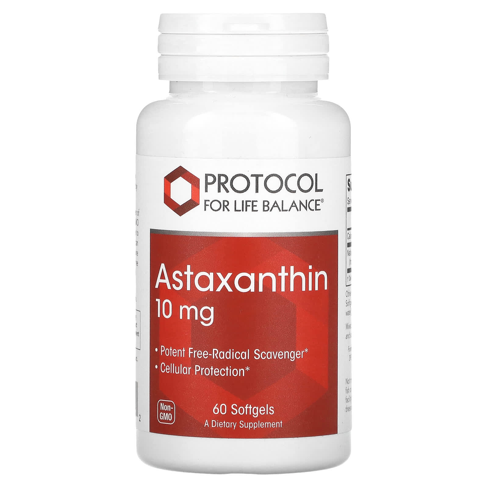 Protocol for Life Balance-Astaxanthin-10 mg-60  Softgels