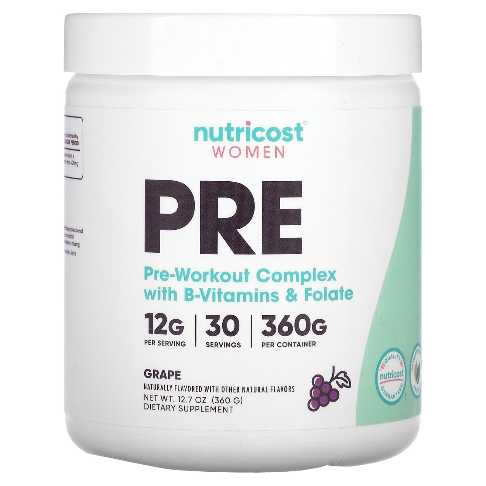 Nutricost-Women-Pre-Workout Complex with Vitamin B12 & Folate-Grape-12.07 (360 g)