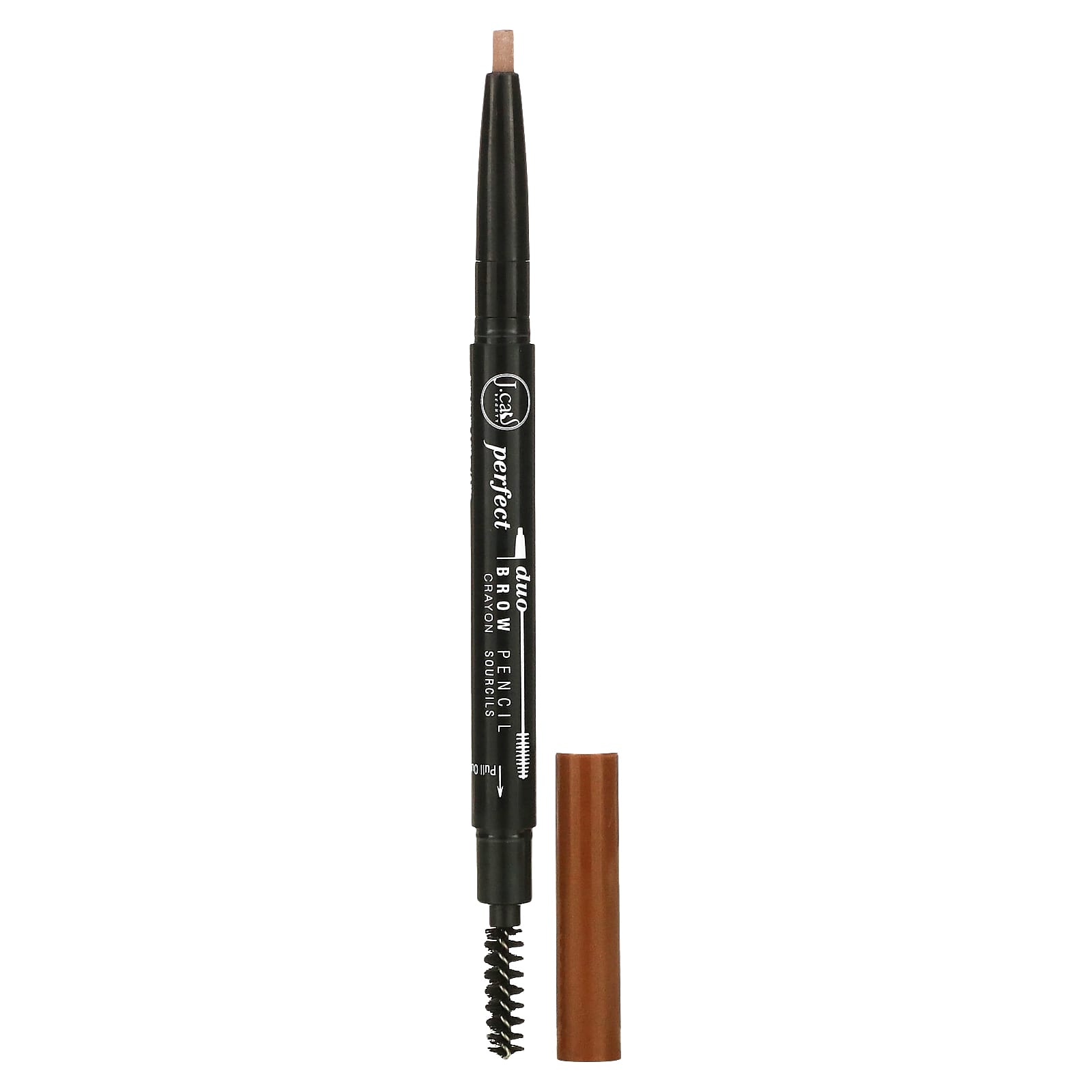 J.Cat Beauty-Perfect Duo Brow Pencil-BDP108 Light Brown-0.009 oz (0.25 g)