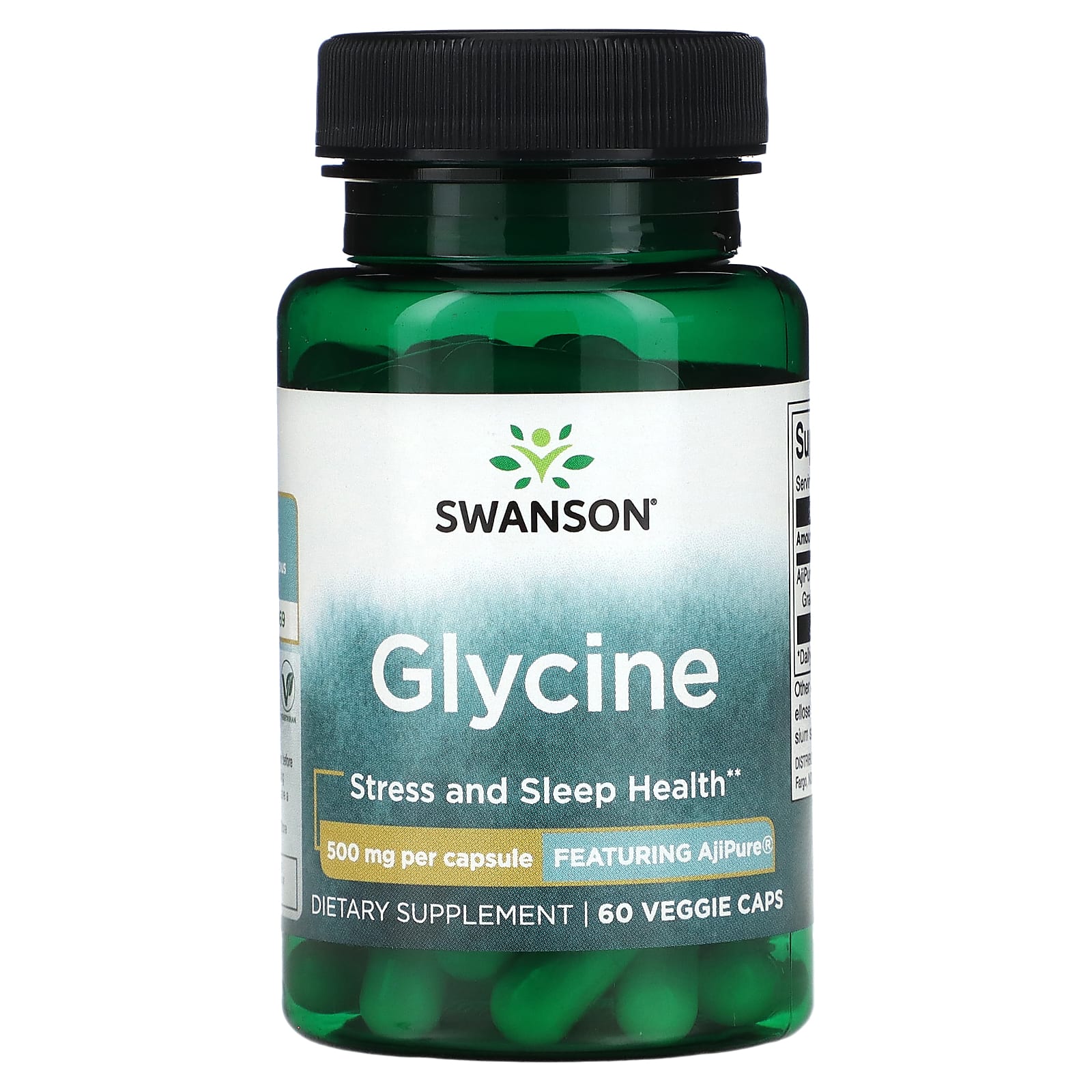 Swanson-Glycine-500 mg-60 Veggie Caps