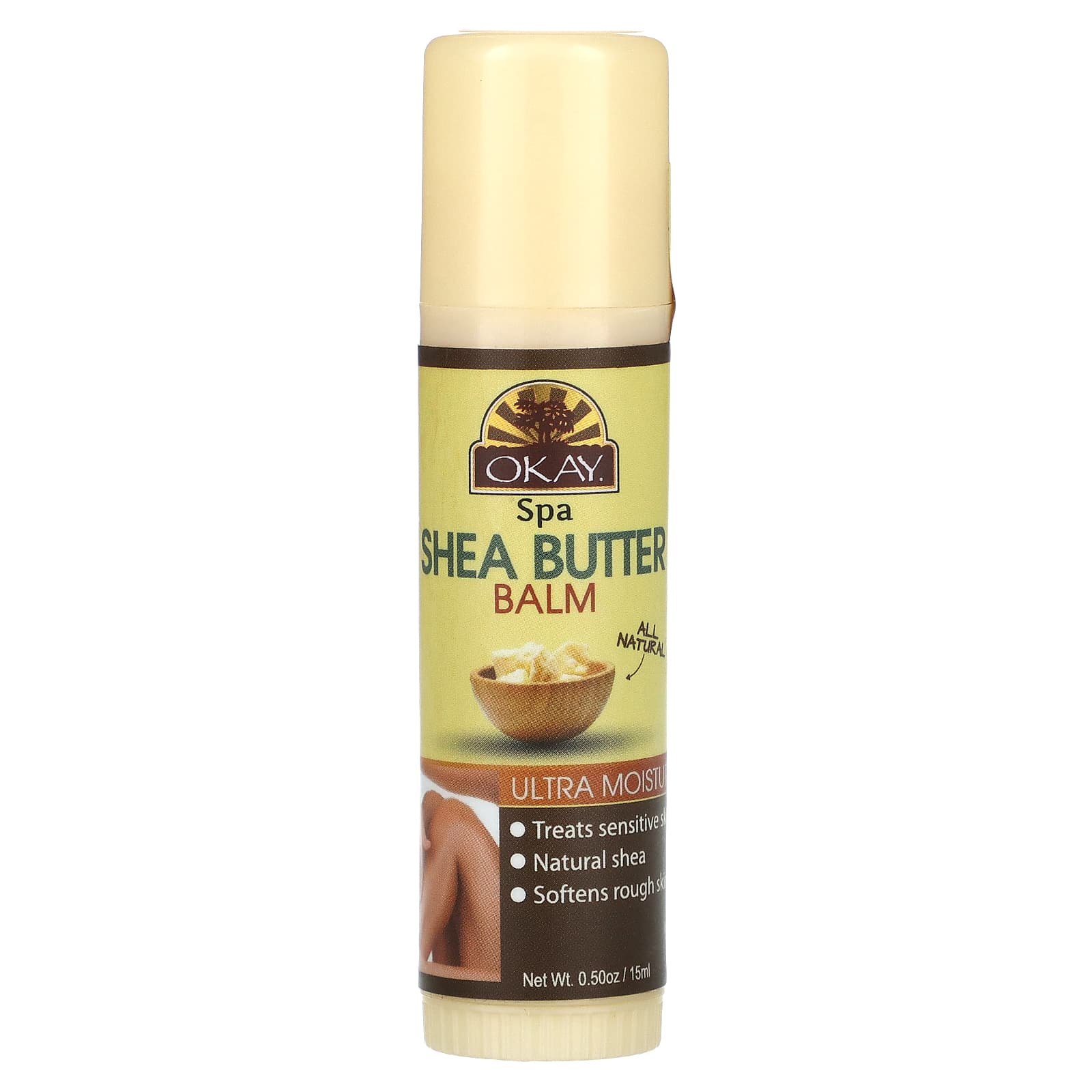 Okay Pure Naturals-Spa-Shea Butter Balm-0.5 oz (15 ml)