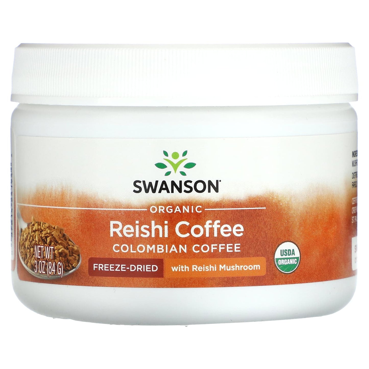 Swanson-Organic Reishi Coffee-Colombian-3 oz (84 g)