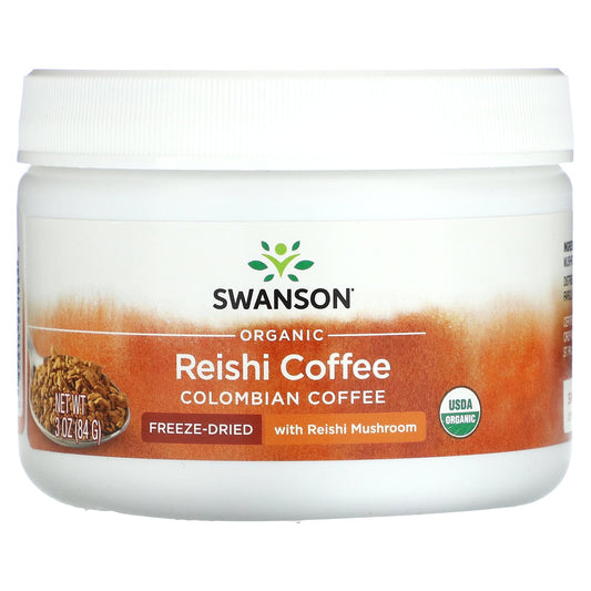 Swanson-Organic Reishi Coffee-Colombian-3 oz (84 g)