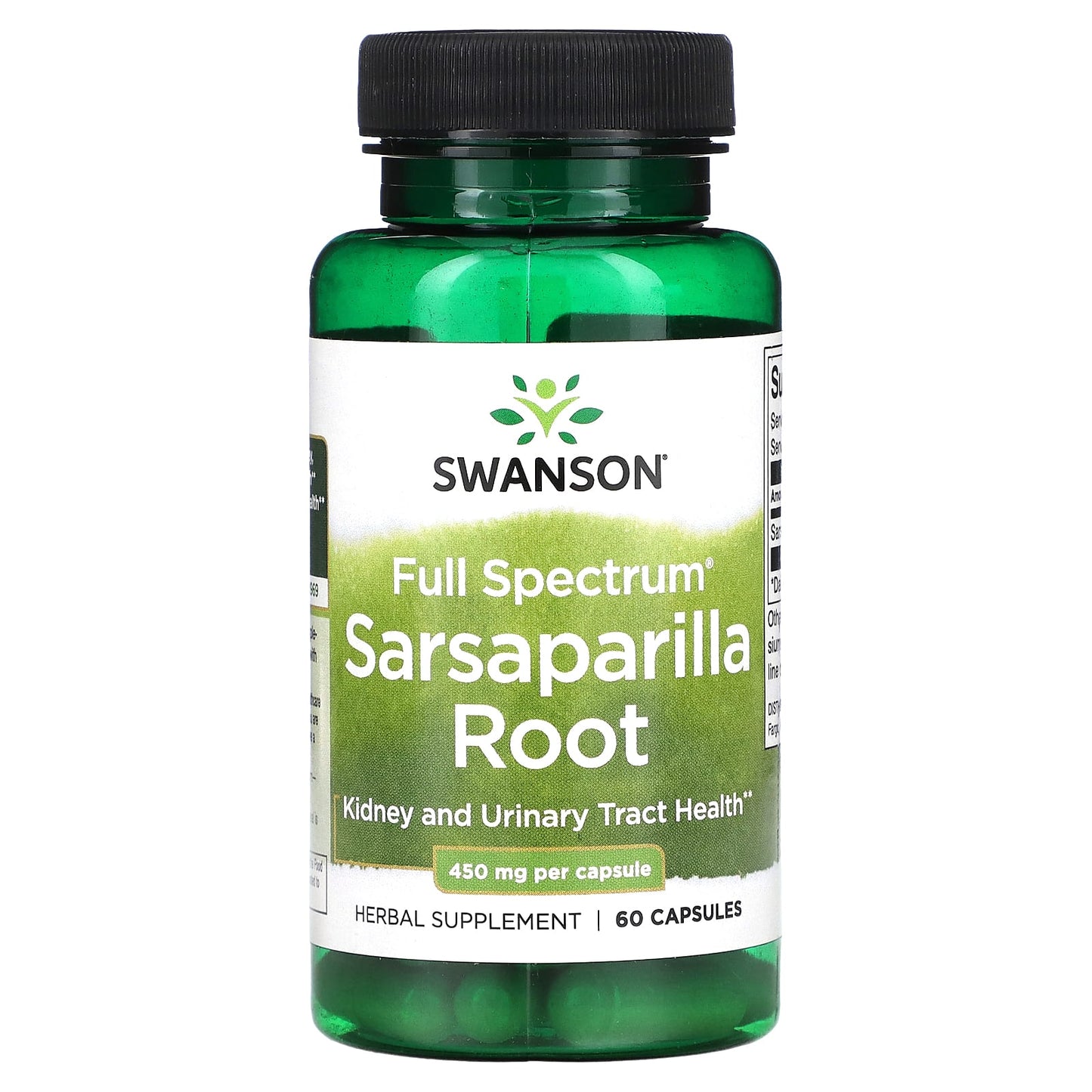 Swanson-Full Spectrum Sarsaparilla Root-450 mg-60 Capsules