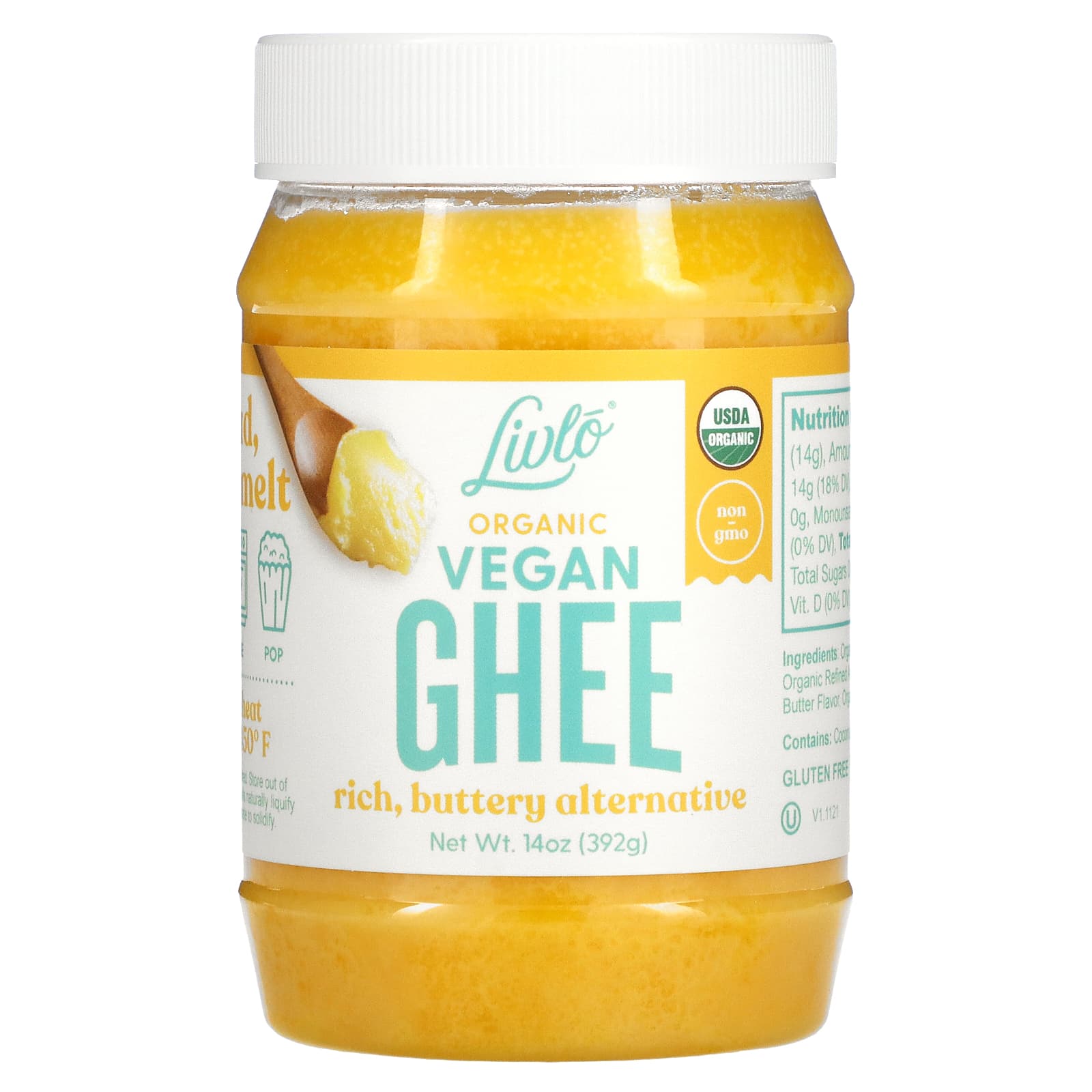 Livlo-Organic Vegan GHEE-14 oz (392 g)