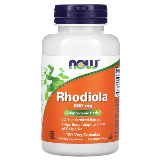 NOW Foods-Rhodiola-500 mg -120 Veg Capsules