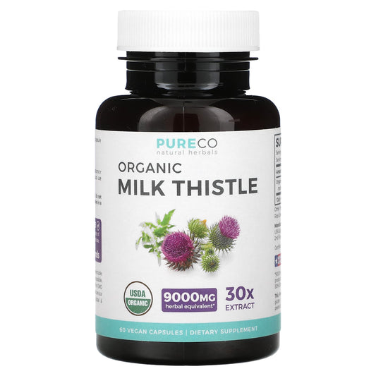 Pure Co.-Organic Milk Thistle-60 Vegan Capsules