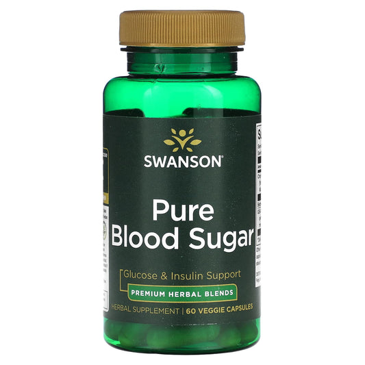 Swanson-Pure Blood Sugar -60 Veggie Capsules