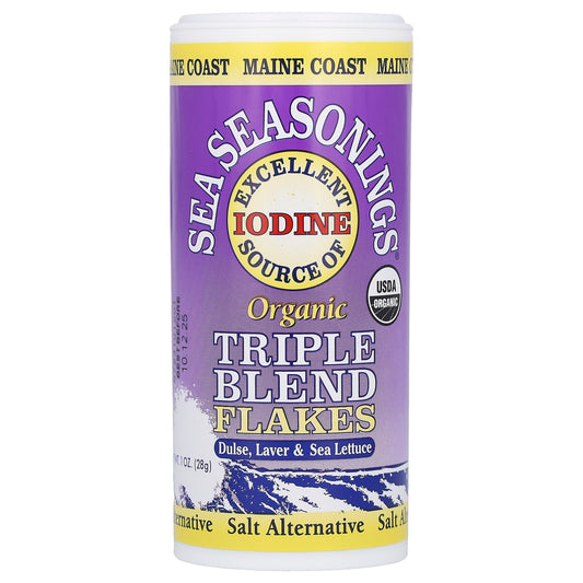 Maine Coast Sea Vegetables-Sea Seasonings-Organic Triple Blend Flakes-1 oz (28 g)