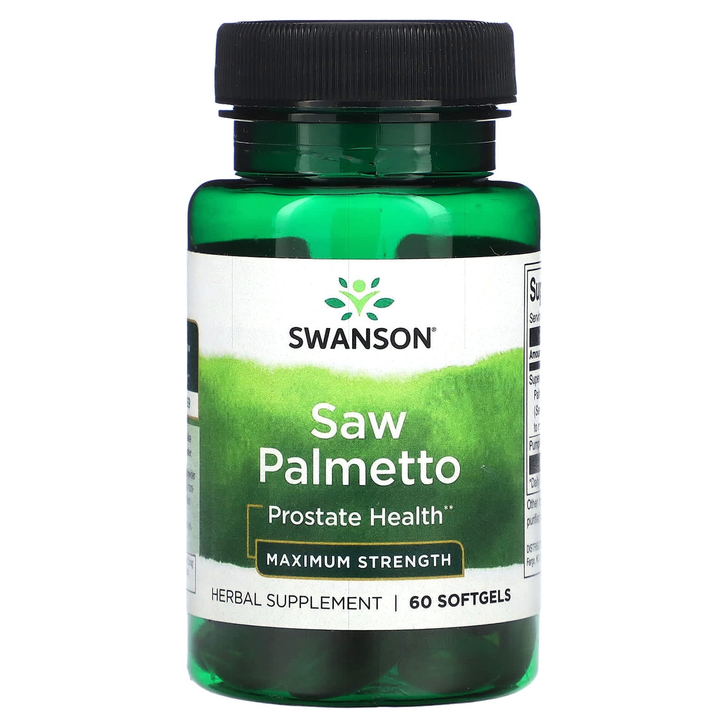 Swanson-Saw Palmetto-Maximum Strength-60 Softgels