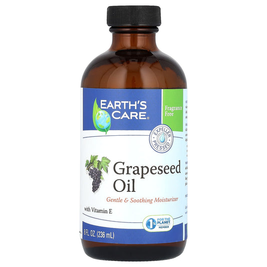 Earth's Care-Grapeseed Oil-8 fl oz (236 ml)