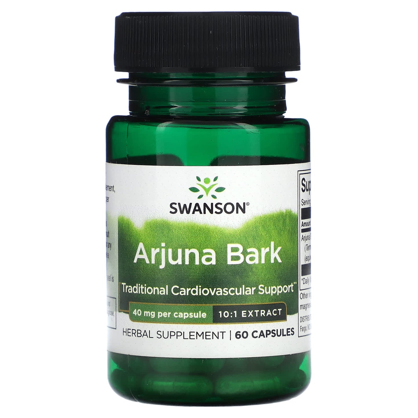 Swanson-Arjuna Bark-40 mg-60 Capsules