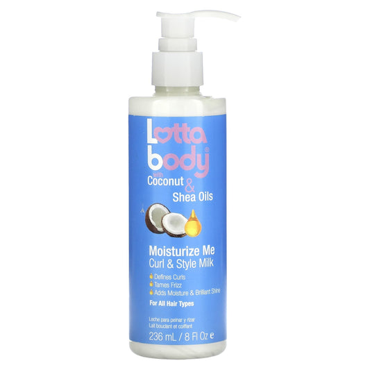 Lottabody-Moisturize Me Curl & Style Milk with Coconut & Shea Oils-8 fl oz (236 ml)