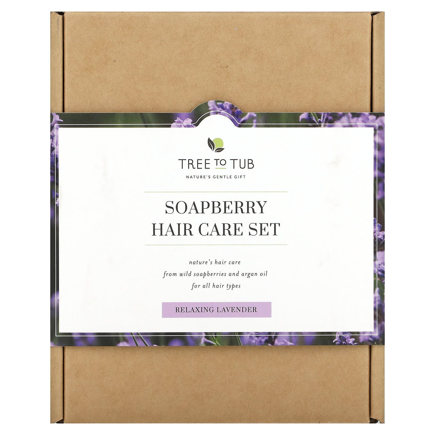 Tree To Tub, Soapberry Hair Care Set, For All Hair Types, Relaxing Lavender, 2 Piece Set, 8.5 fl oz (250 ml) Each