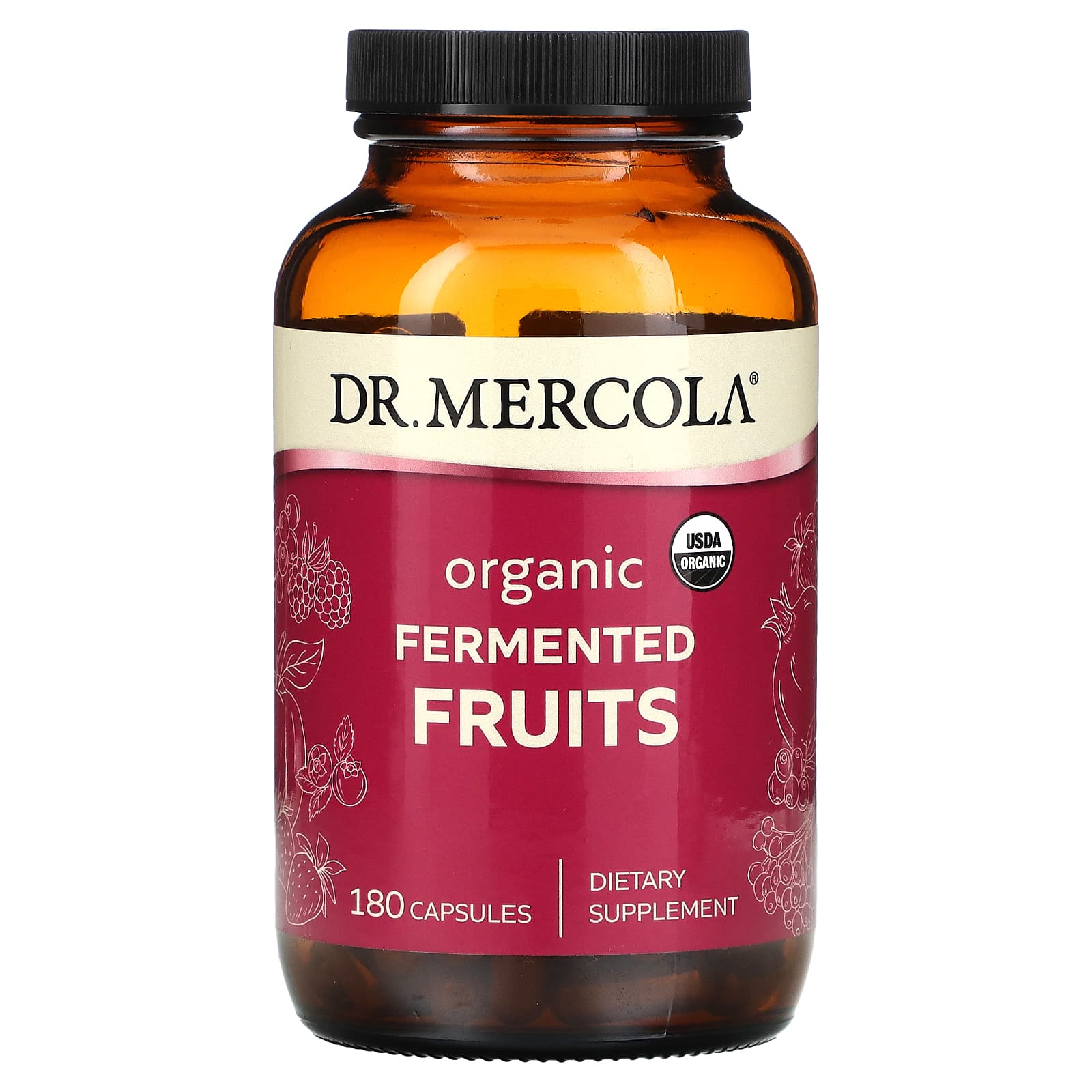 Dr. Mercola-Organic Fermented Fruits-180 Capsules