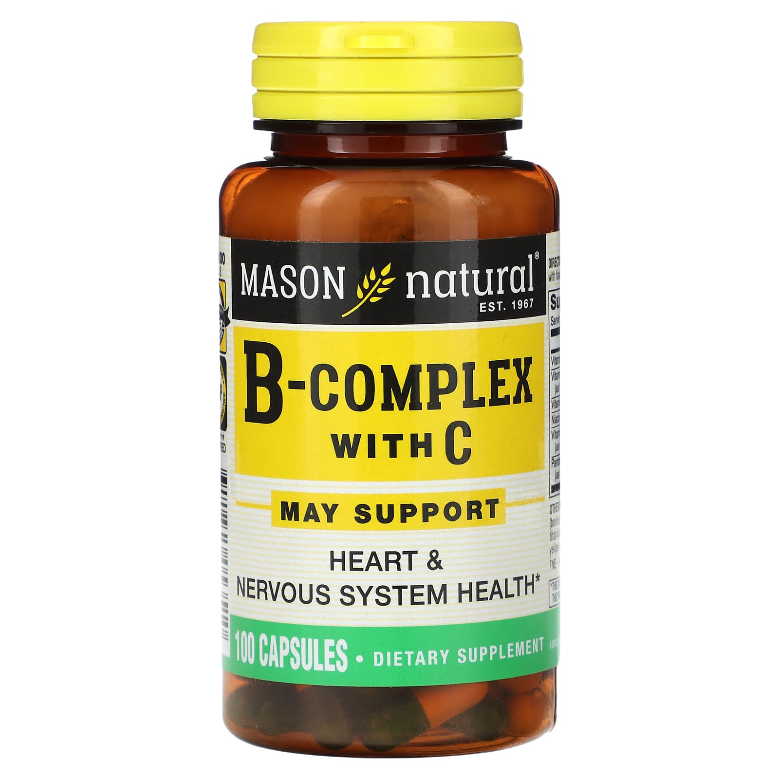 Mason Natural-B-Complex With C-100 Capsules