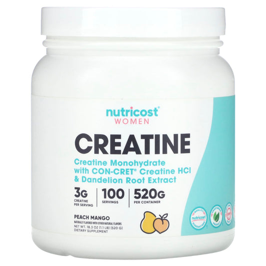 Nutricost-Women-Creatine-Peach Mango-1.1 lb (520 g)