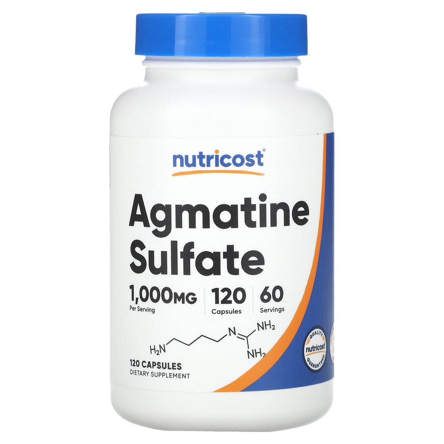 Nutricost-Agmatine Sulfate-1,000 mg-120 Capsules (500 mg per Capsule)