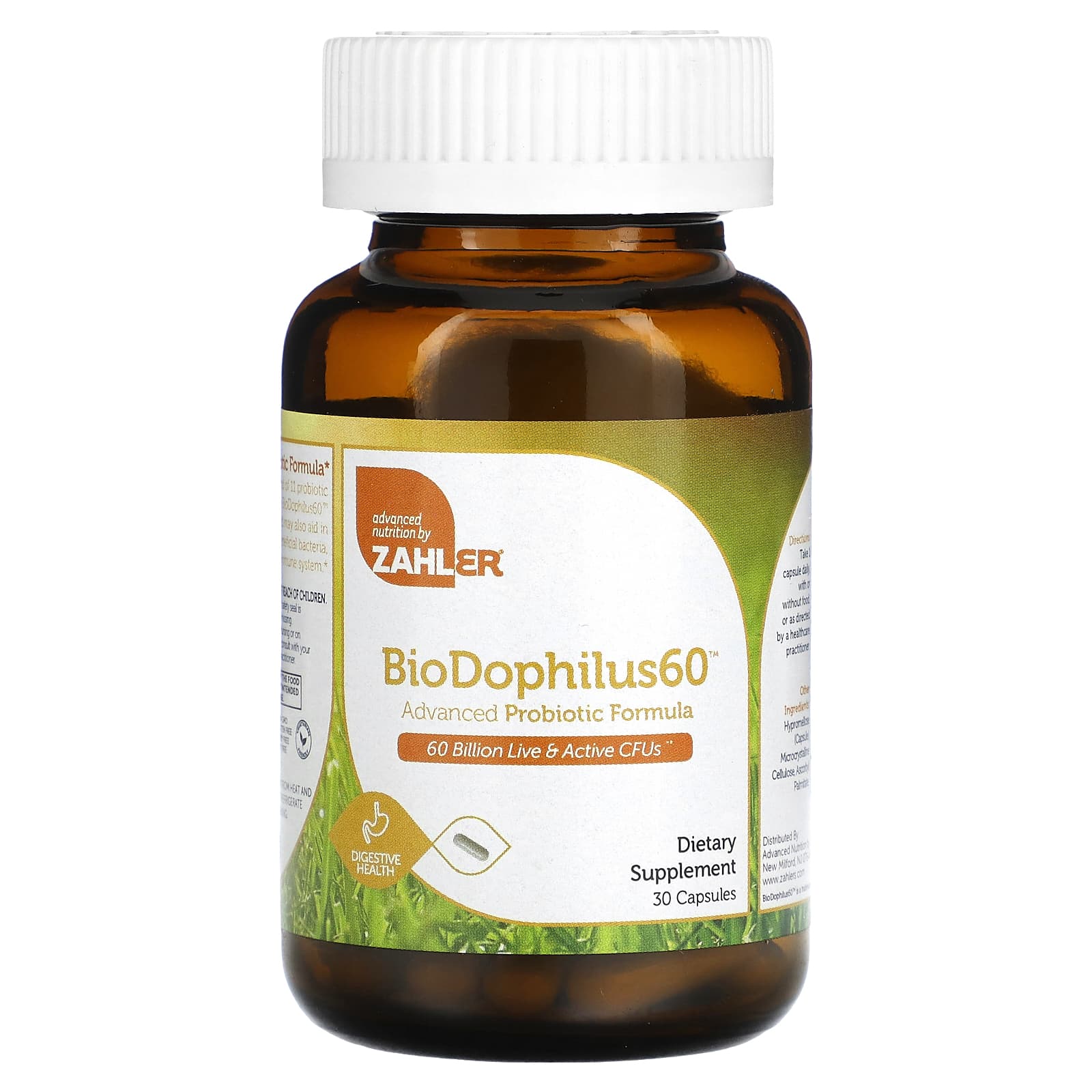 Zahler-BioDophilus60-Advanced Probiotic Formula-60 Billion CFU-30 Capsules