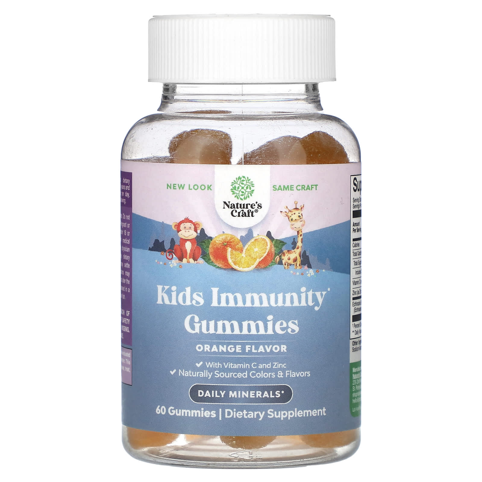 Nature's Craft-Kids Immunity Gummies-Orange-60 Gummies