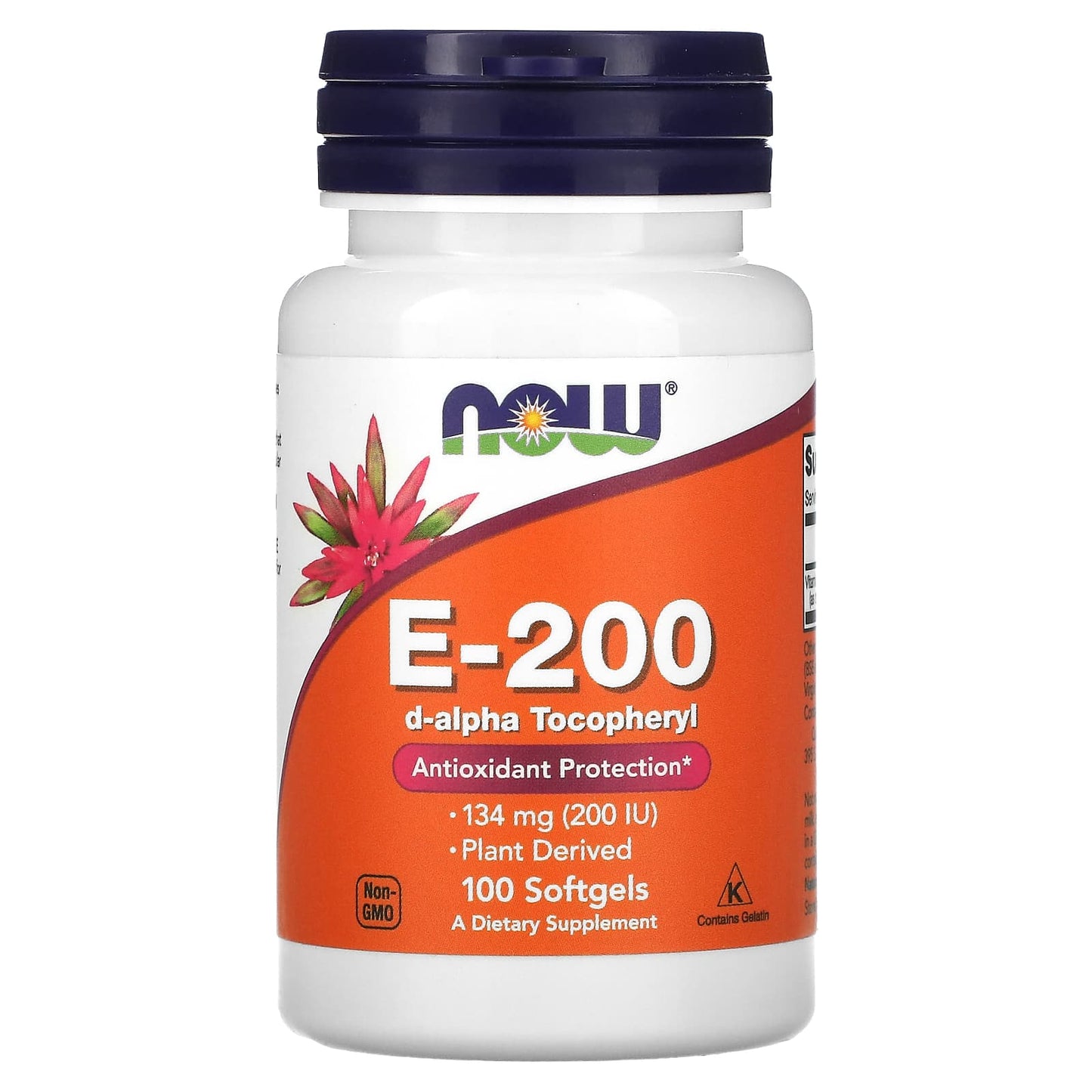 NOW Foods-E-200-134 mg (200 IU)-100 Softgels