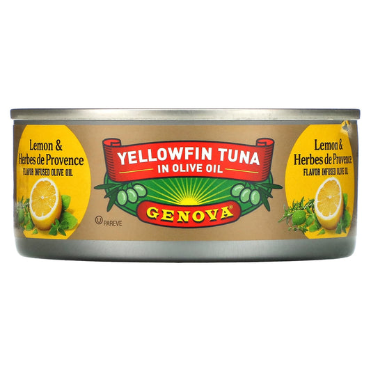 Genova-Yellowfin Tuna In Olive Oil-Lemon & Herbes De Provence-5 oz (142 g)