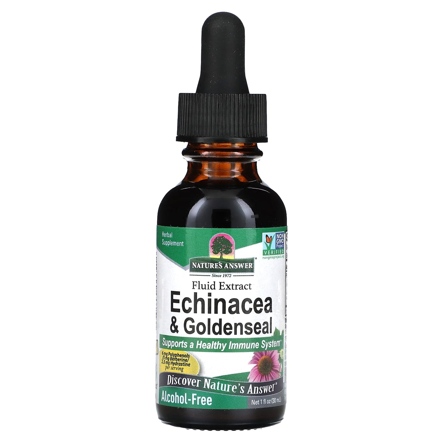 Nature's Answer-Echinacea & Goldenseal- Alcohol-Free-1 fl oz (30 ml)