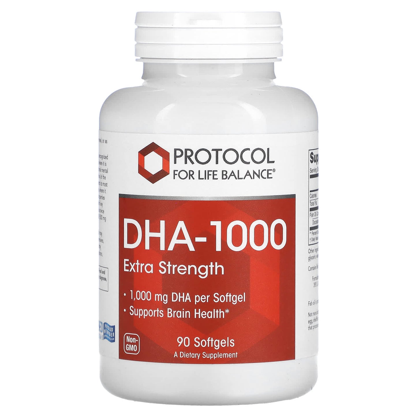 Protocol for Life Balance-DHA-100-Extra Strength-1,000 mg-90 Softgels