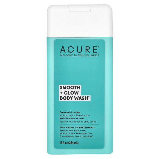 ACURE-Body Wash-Smooth + Glow-Coconut & Coffee-12 fl oz (354 ml)