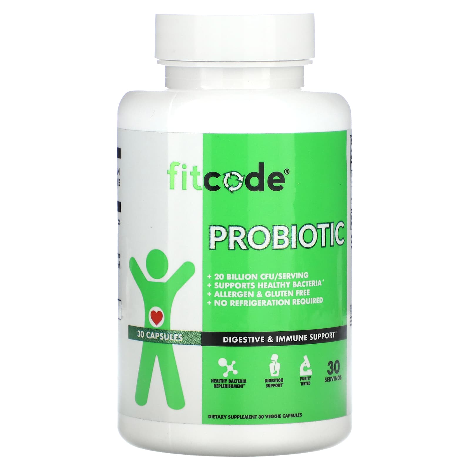 fitcode-Probiotic-30 Veggie Capsules